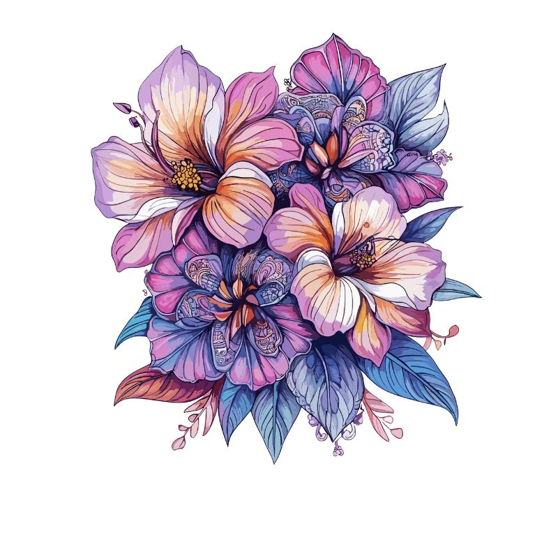 Explosion de couleurs Fleurs