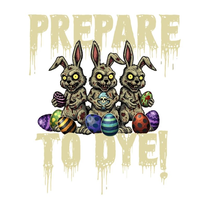 Prepare To Dye Easter Pun Funny Egg Hunting