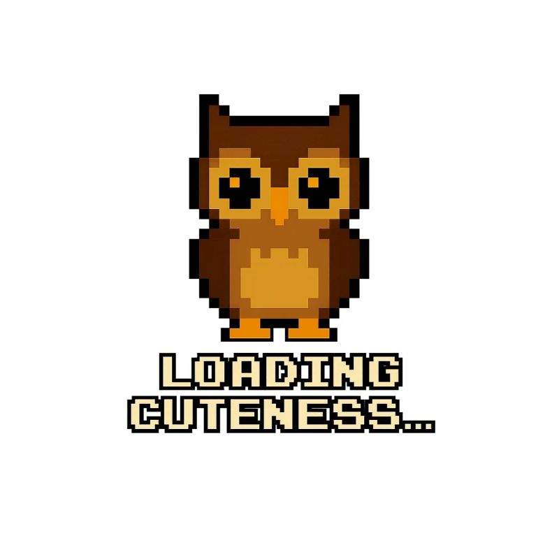 Pixel Eulen Loading Cuteness