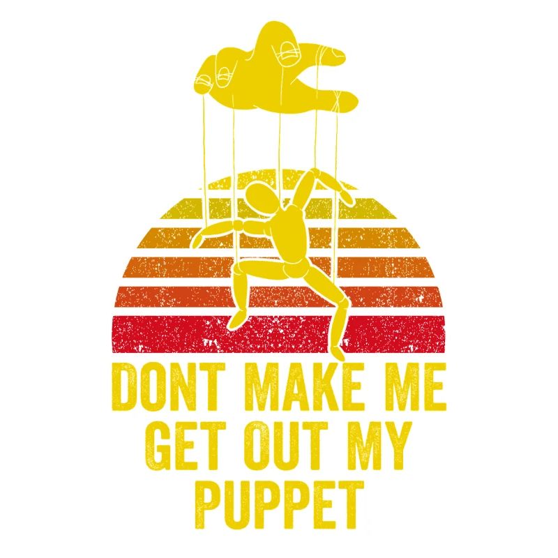 Puppet On Strings Retro Graphic
