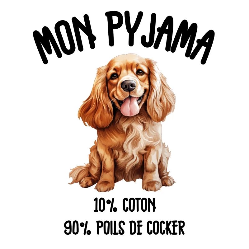 Pyjama Chien Cocker Drôle