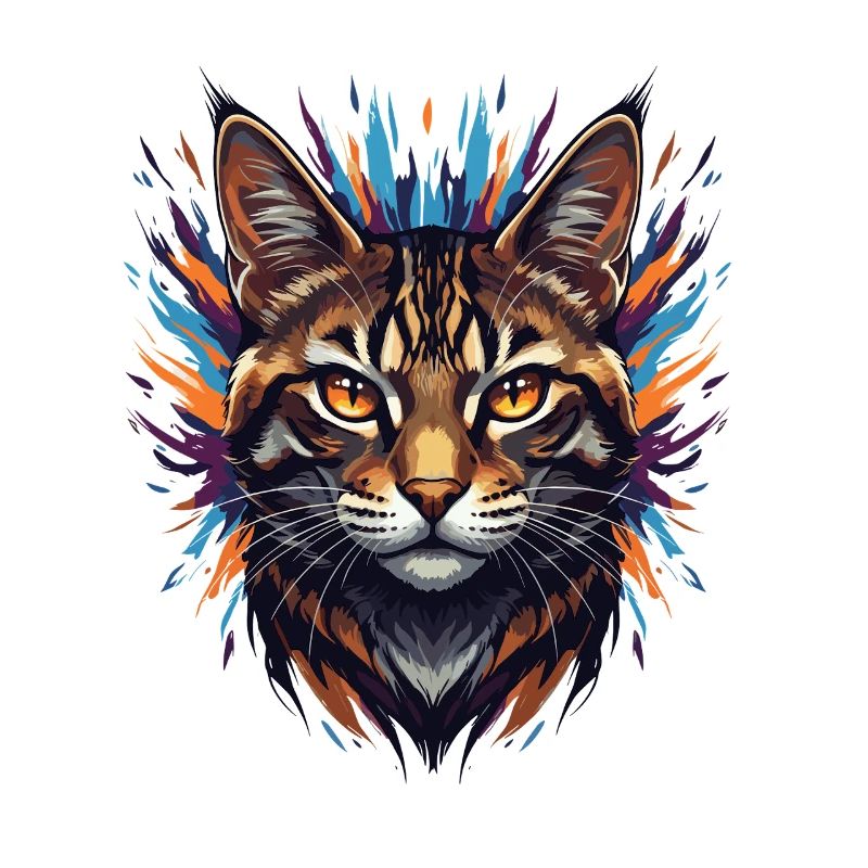 Colorful Cat's Head Fireworks
