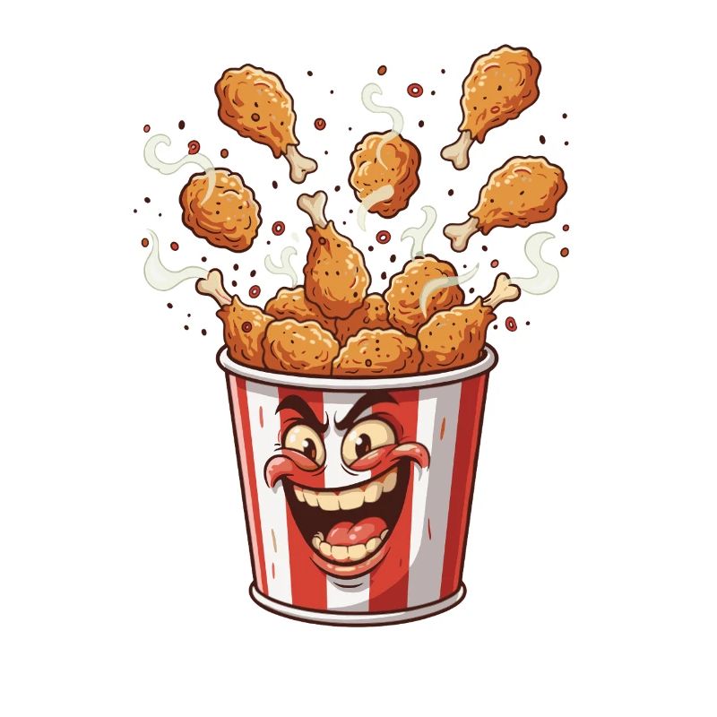 Popcorn Bucket Smile Face