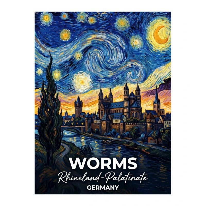 Worms Germany Sternennacht