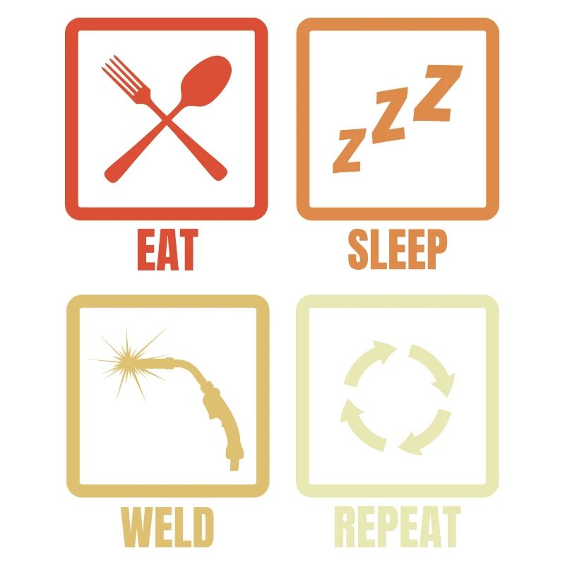 Manger Sommeil Soudure Répéter
