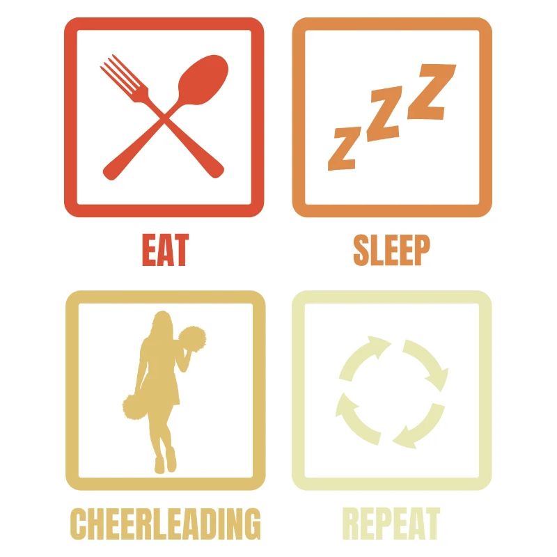 Eating, Sleeping, Cheerleading, Repeating