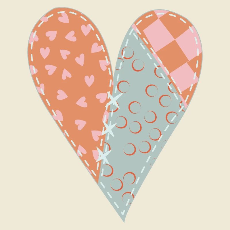 Patchwork Herz Nr. 8