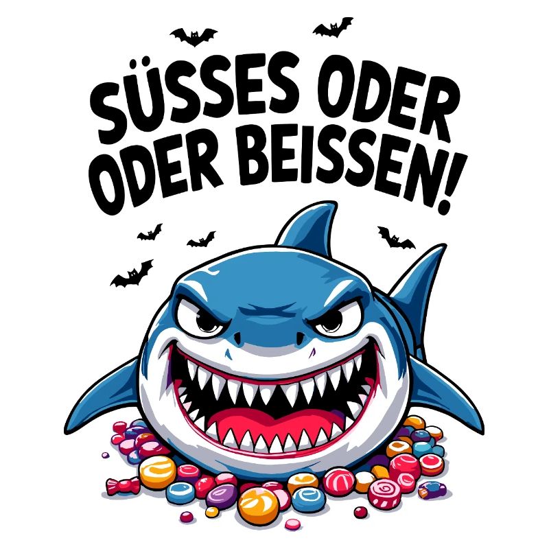 Halloween Süßes oder Saures Hai Süßgkeiten