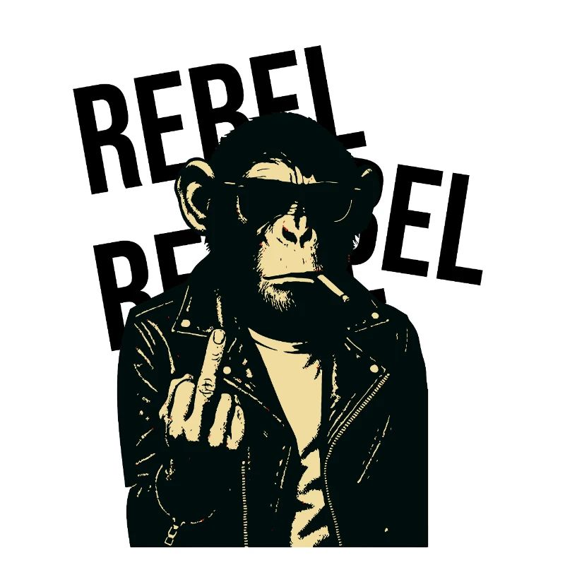 Simie rebelle en cuir