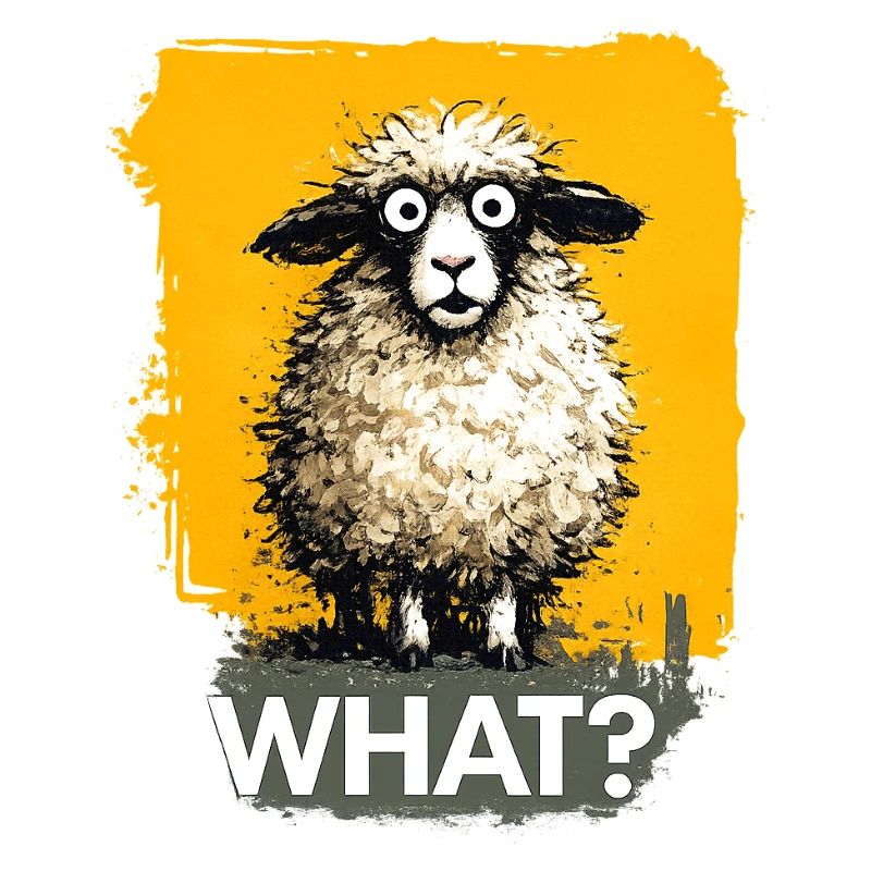 Quoi ? Moutons avec point d’interrogation