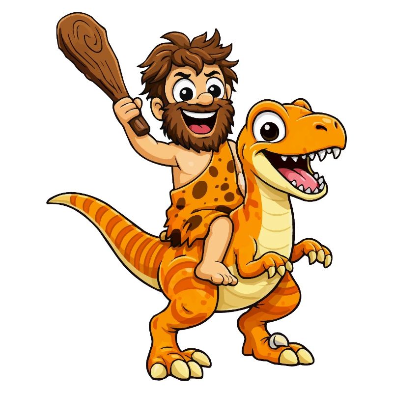 Caveman with Dino Adventure