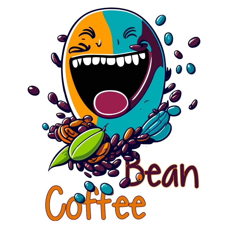 Grain de café rieur