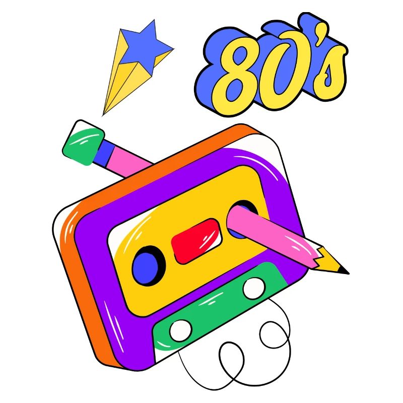 80s Audio Cassette, Retro, Vintage