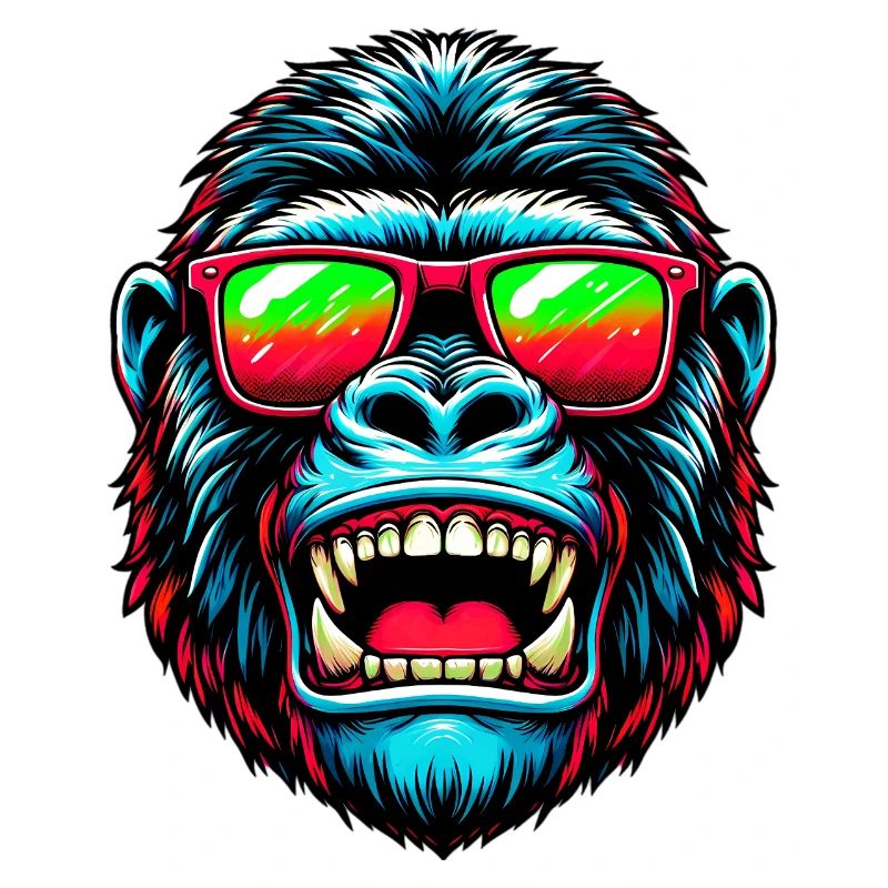 Gorillas with sunglasses