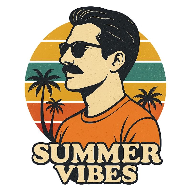 Sommer Vibes Retro Design