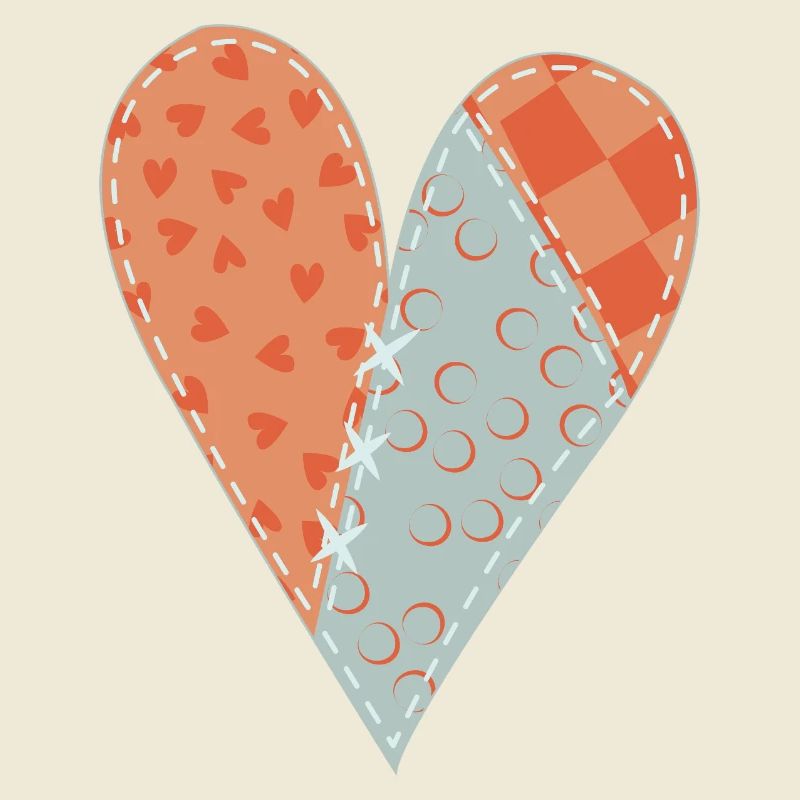 Patchwork Heart No12