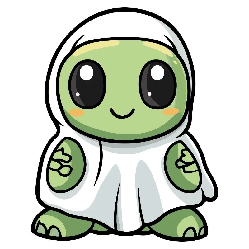 Turtle Halloween Ghost
