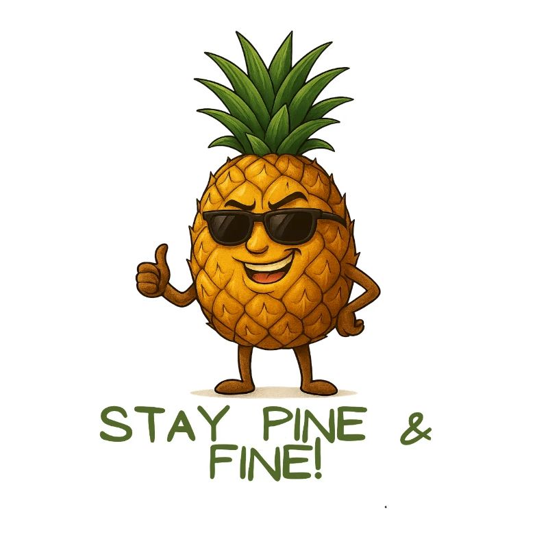 Stay Pine & Fine Pineapple