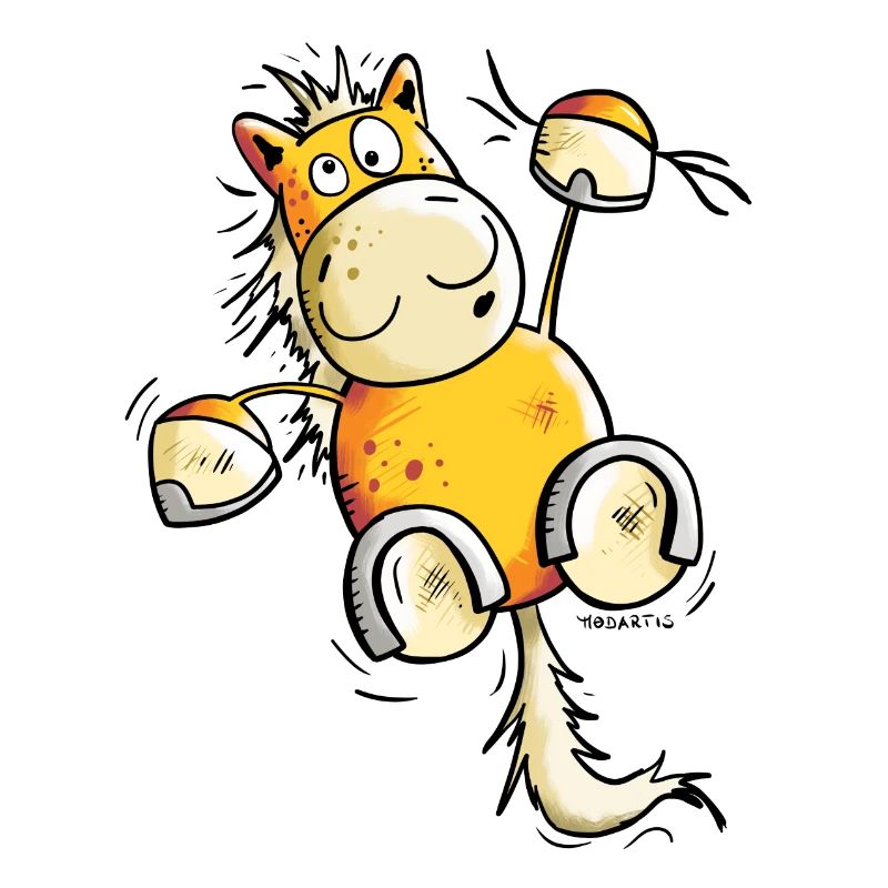 Fuchs Pferd hängt ab