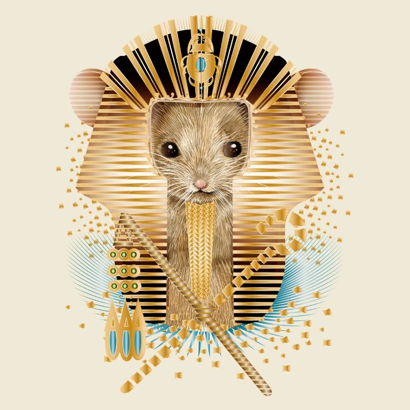 Mouse with Egyptian Pharaoh Mask