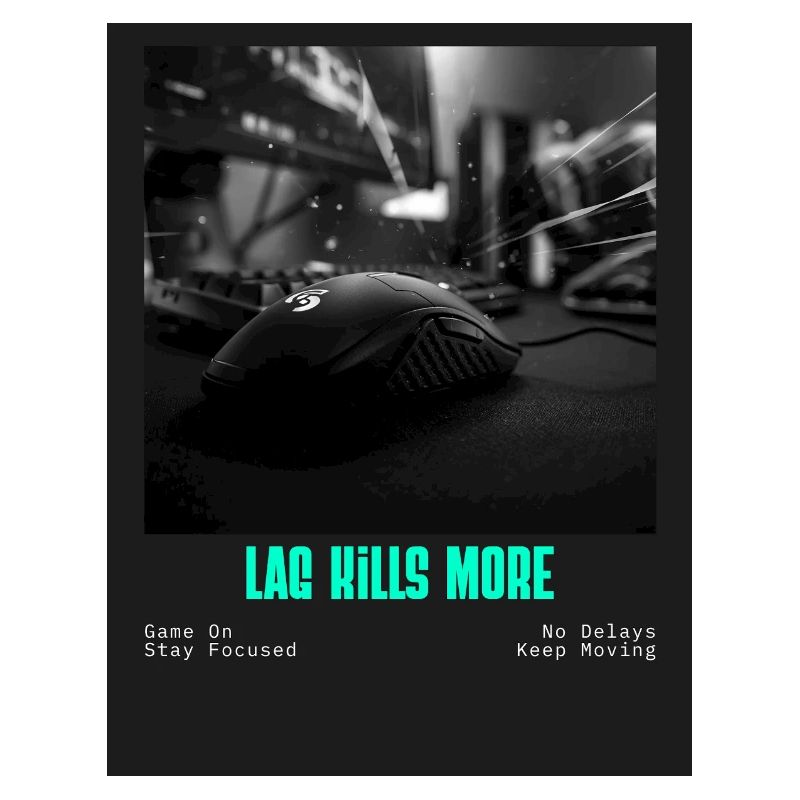 Lag Kill More Neon Gaming Sprüche 