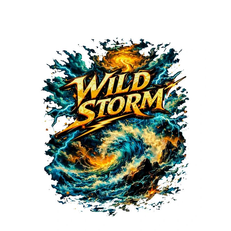 Kraft semblable à la mer de tempête sauvage