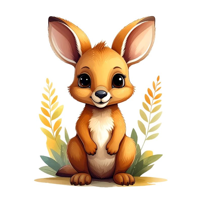 Petit kangourou mignon