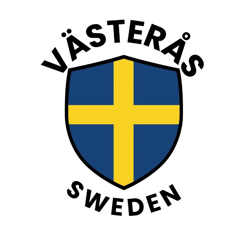 Swedish Flag Shield Emblem
