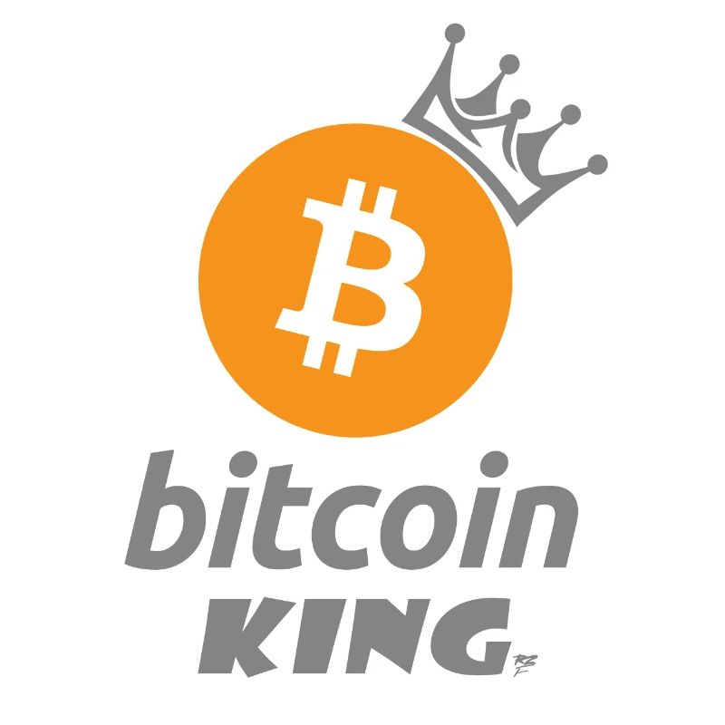 Bitcoin King Crown Logo Tee