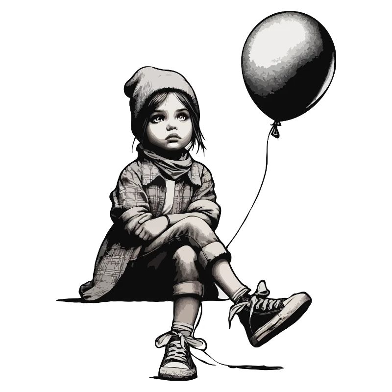 Mädchen mit Luftballon