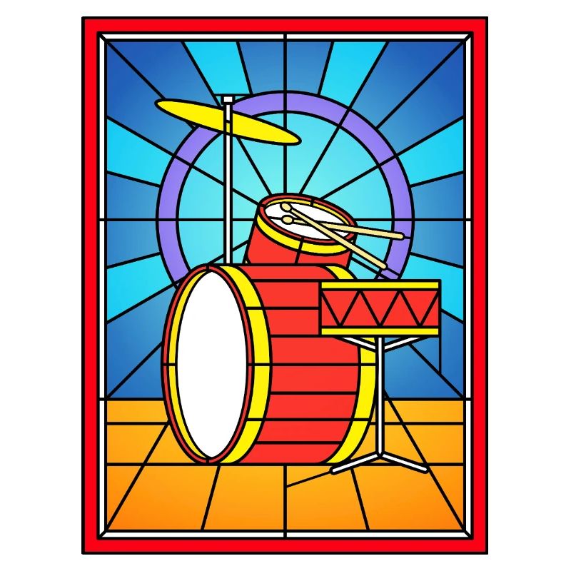 Stained Glass Drum Kit