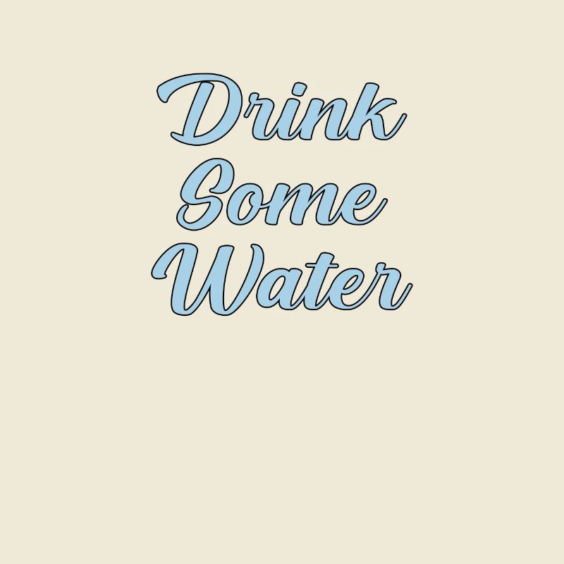 Buvez de l’eau scripte