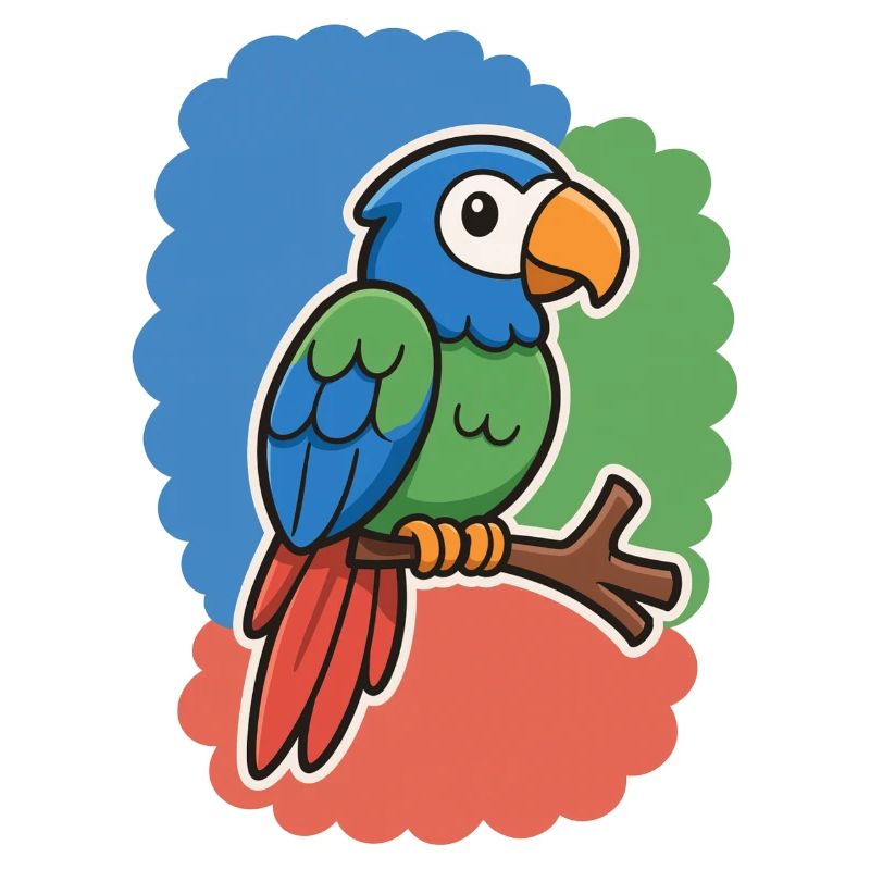oiseau mignon, petit perroquet
