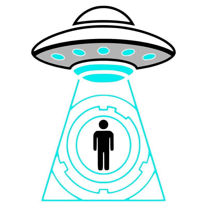 UFO Abduction Beam Me Up Vector