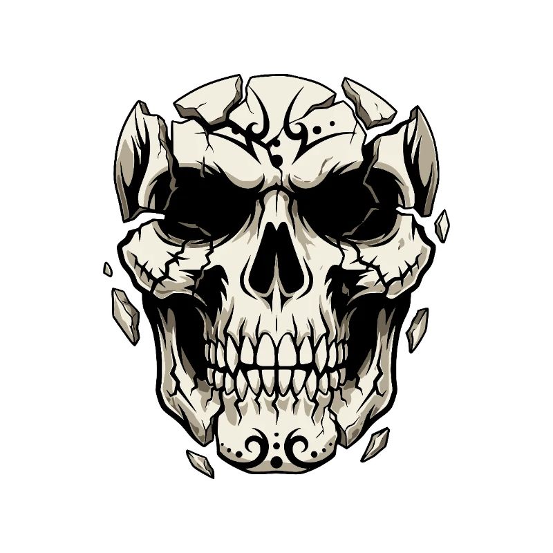 Splintering Skull – Gothic Graphics
