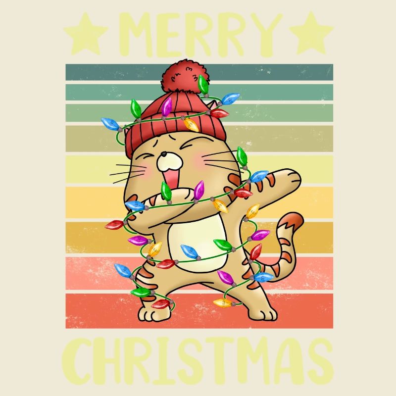 Frohe Weihnachten Katze