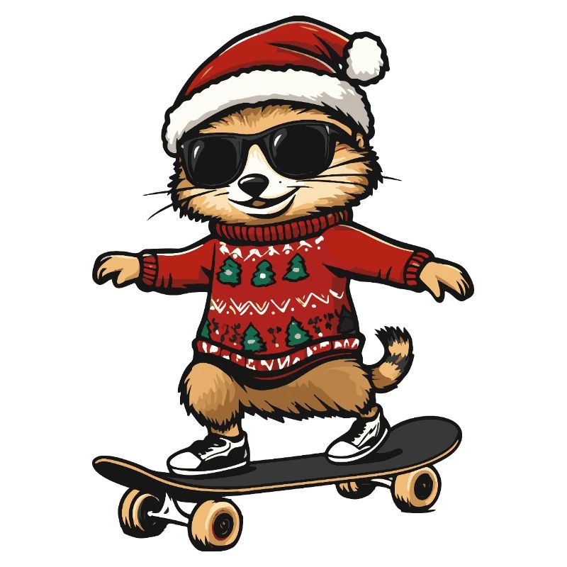 Suricate Noël Drôle