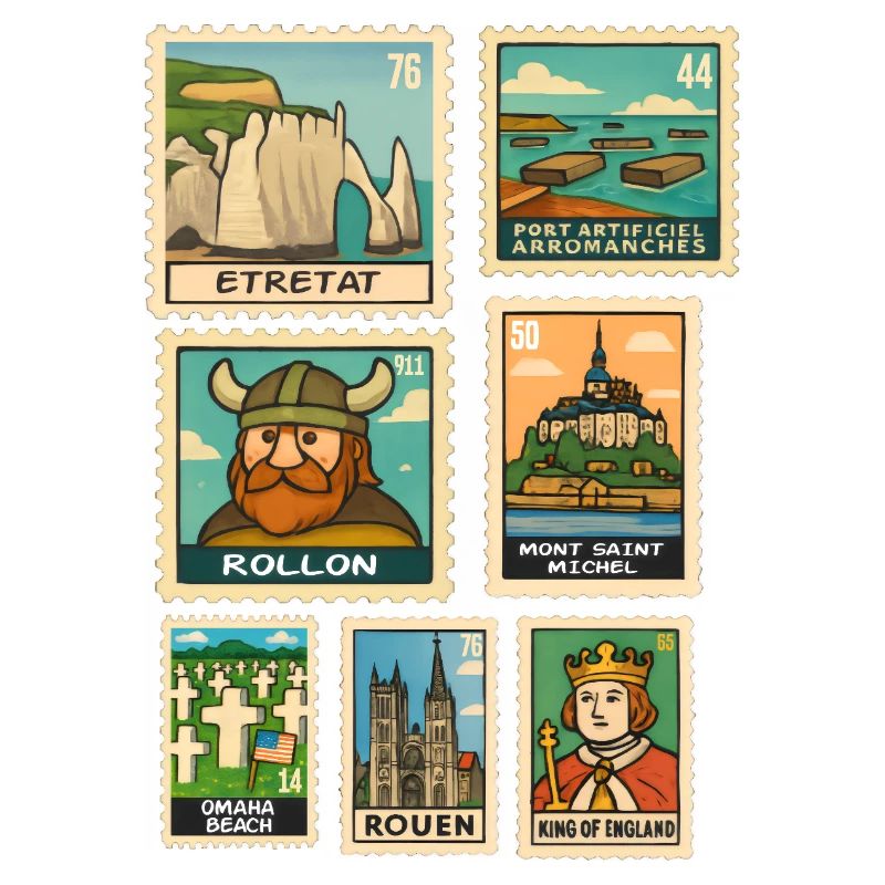 Stamps Normandy Monuments History D-Day Pride