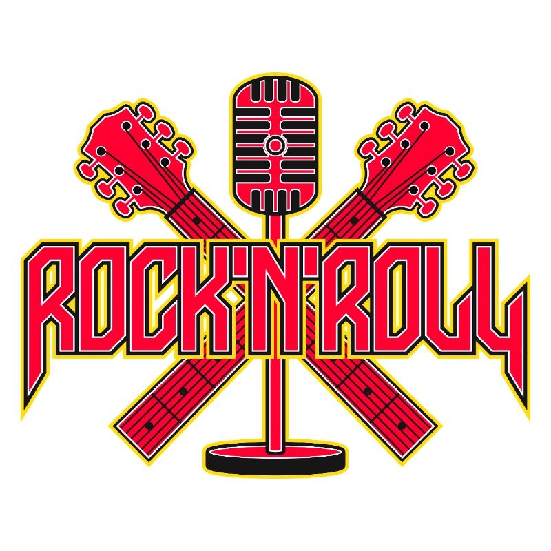 Micro rétro Rock 'N' Roll avec guitares