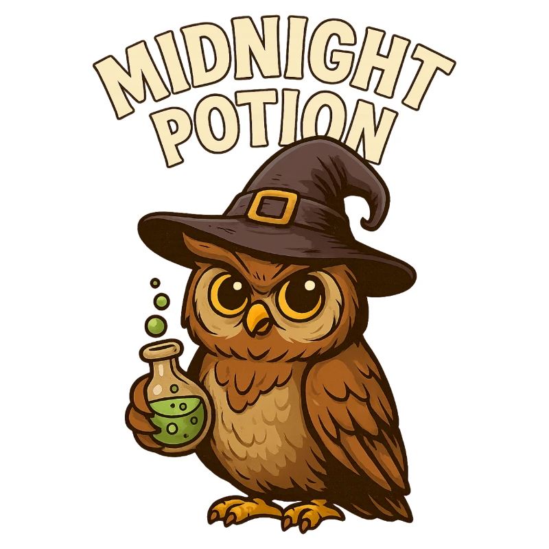 Witch Owl – Magic Potion at Midnight