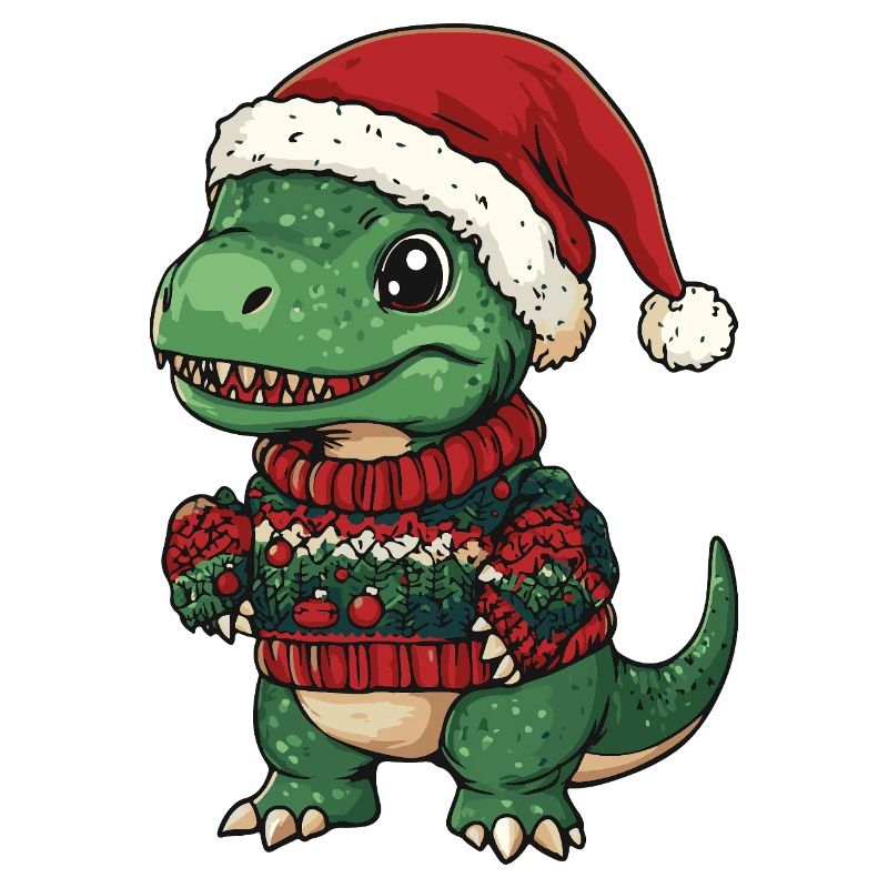 Dinosaure T-Rex Noël