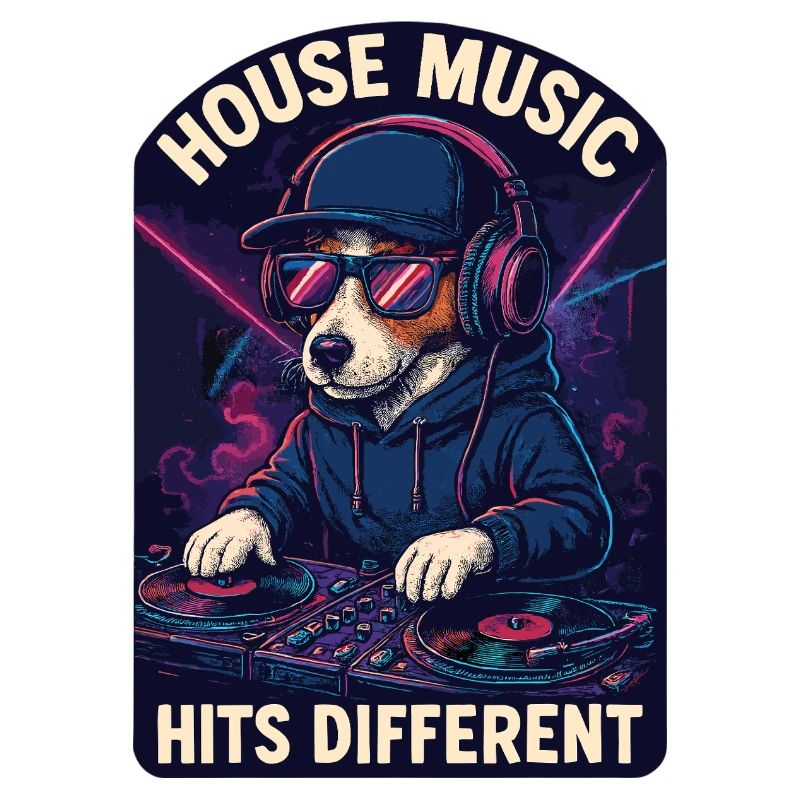 Jack Russell Terrier DJ Turntables House Gift