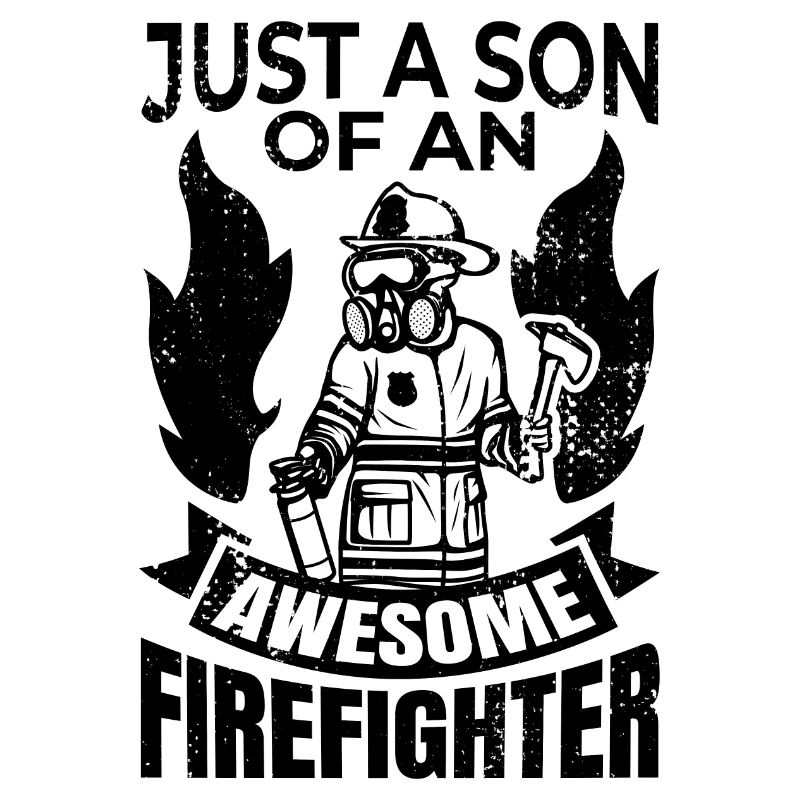 Garçon de la brigade de pompiers