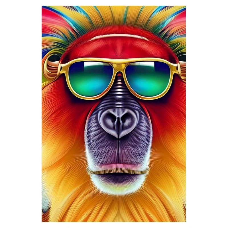 Singe cool avec des lunettes de soleil