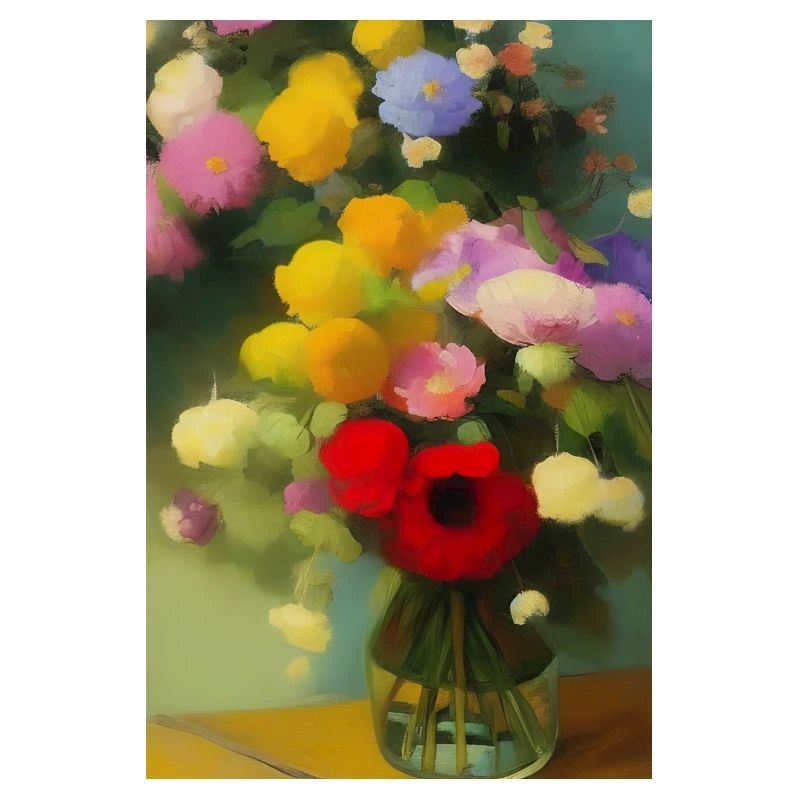 Fleurs et papillon