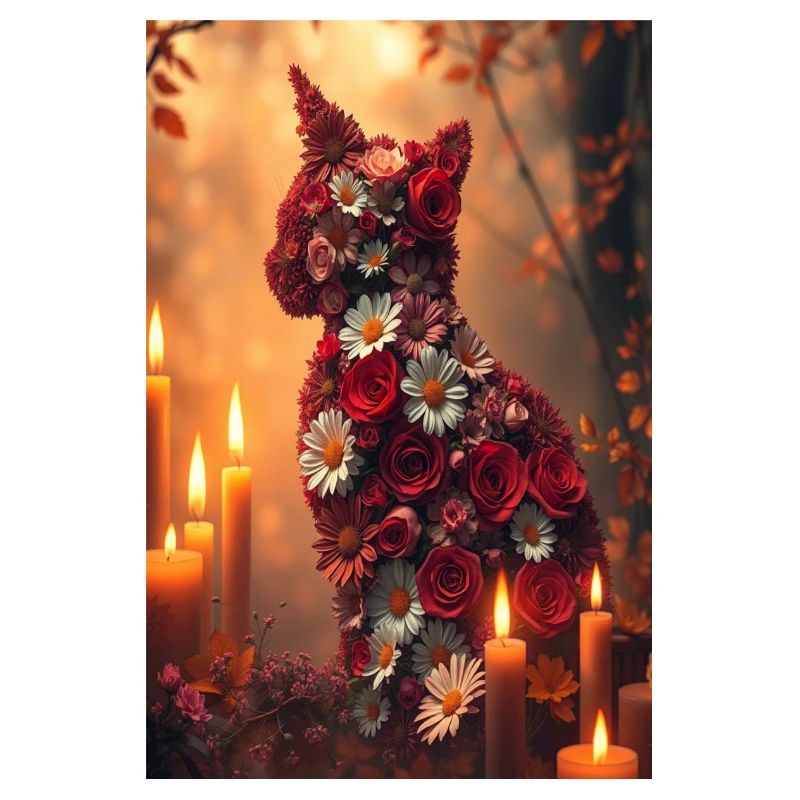 Fleurs Chat