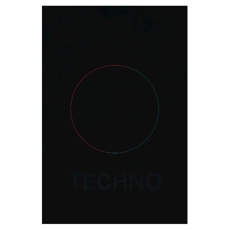Techno in neon light