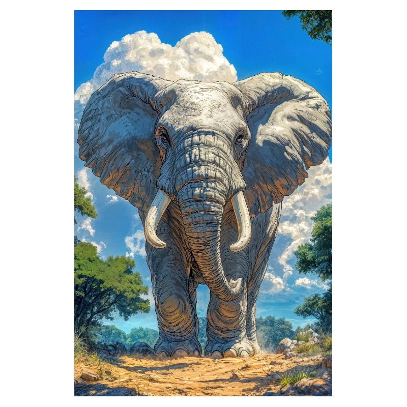 Illustration eines Elefanten