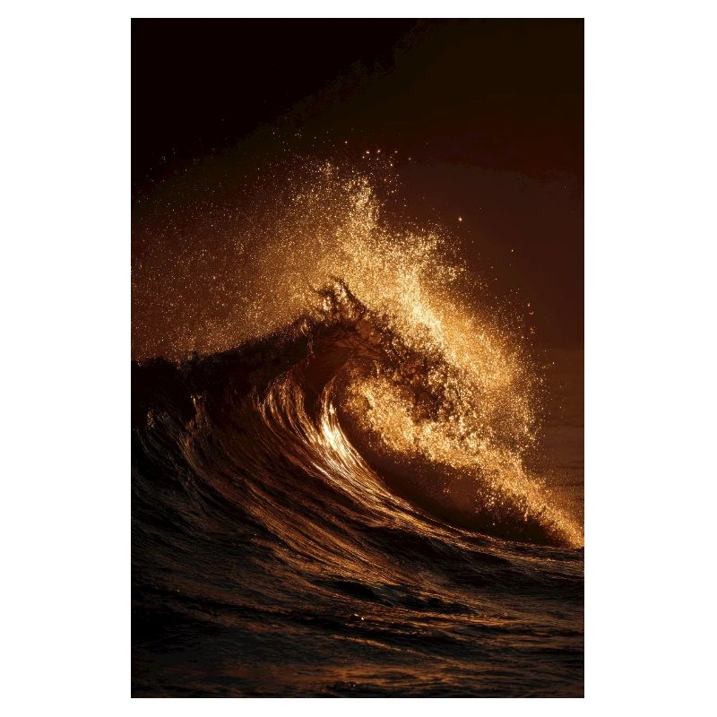Golden Wave at Sunset