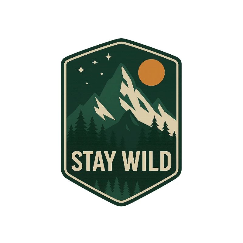 Stay Wild Bergwald Patch